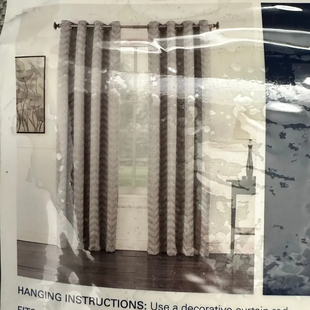 Sun Zero Room Darkening Window Curtain 50x84 Grey Cadiz 1 Grommet Panel
